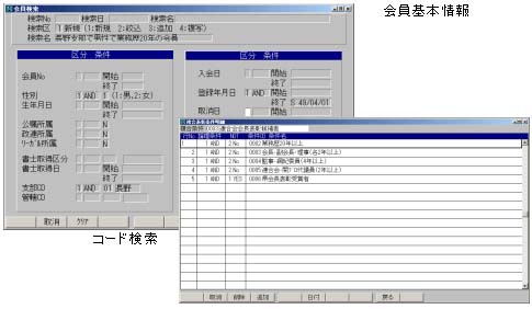 公益法人会員管理システム:会員基本情報