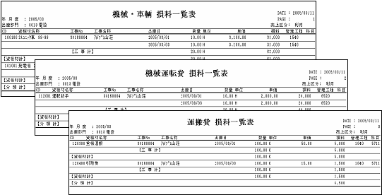 分類別損料一覧